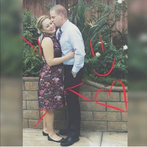 Taylor metallic floral dress!